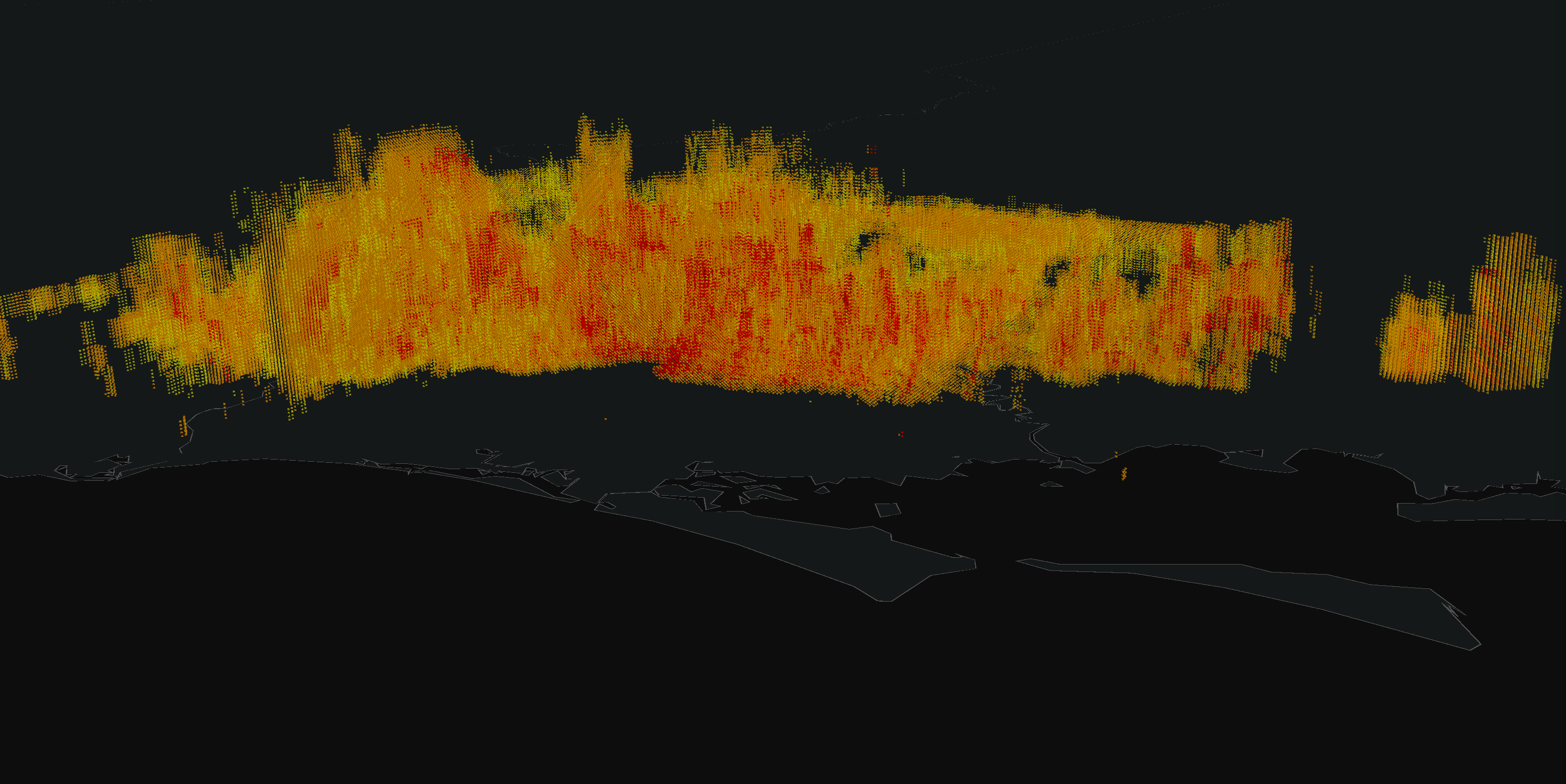 TWX3D Radar Gridder processing polar spherical radar files into 3D volumes